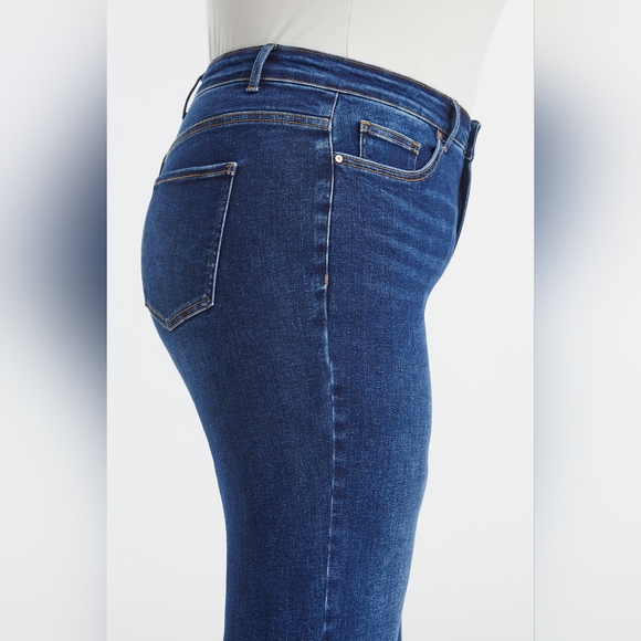 BAYEAS Full Size High Waist Cat's Whisker Wide Leg Jeans - Picture 12 of 15